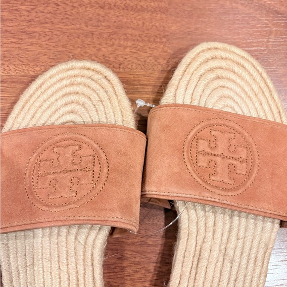 Tory Burch Benton open toe espadrille slide sandals size 8 - Picture 3 of 5